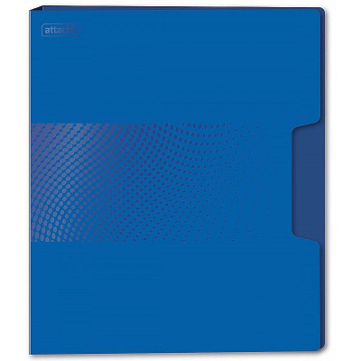 Папка с боковым прижимом 18мм Attache 'Digital' синяя