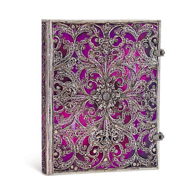 Записная книжка A4- 120л линейка Paperblanks Aubergine Ultra на металлических застежках