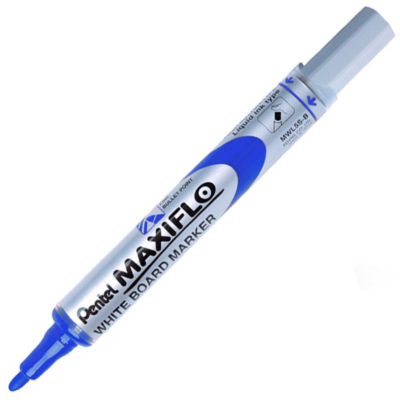 Маркер для доски Pentel 'Maxiflo' круглый  4.0мм с подкачкой чернил синий