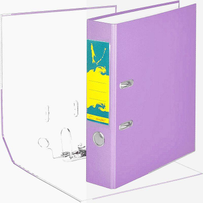Папка файл A4  75мм Amix-Sakhalin PVC разобранная фиолетовая