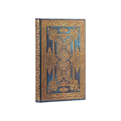 Записная книжка A6  88л линейка Paperblanks Blue Luxe Mini на резиновой застежке