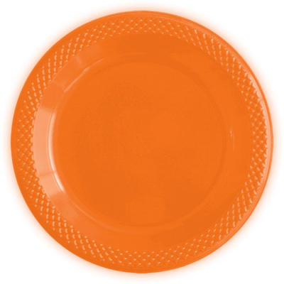 Тарелка одноразовая d-230мм  10шт Sempertex Deluxe оранжевая