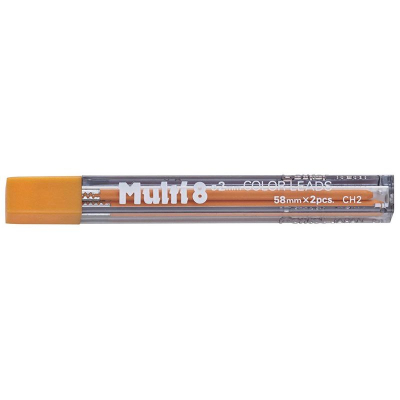 Грифель 2.0мм для Pentel Super Multi-8 оранжевый  2шт