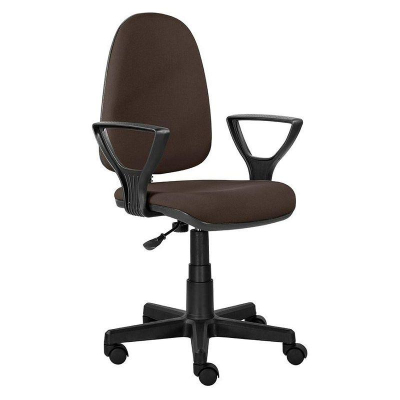 Кресло офисное Prestige 'Гольф' ткань коричневое