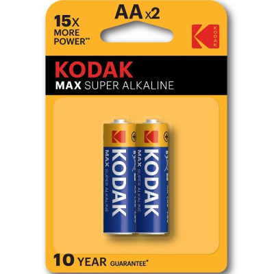 Батарейка Kodak  1.5V AA/LR6 MAX SUPER Alkaline  2шт в блистере