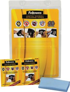 Набор для очистки фото/видео камер Fellowes® 20 влажных +салфетка из микрофибры 