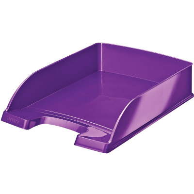 Поддон для бумаг Leitz глянцевый WOW фиолетовый