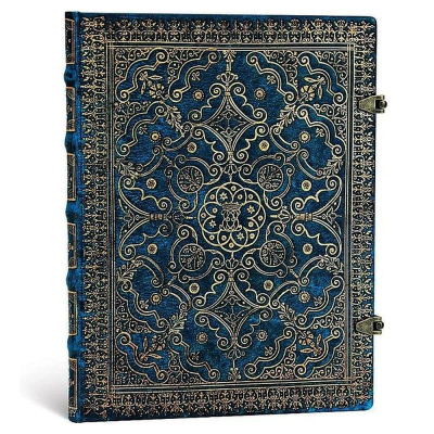 Записная книжка A4-  72л линейка Paperblanks Equinoxe Azure Ultra ляссе на металлических застежках