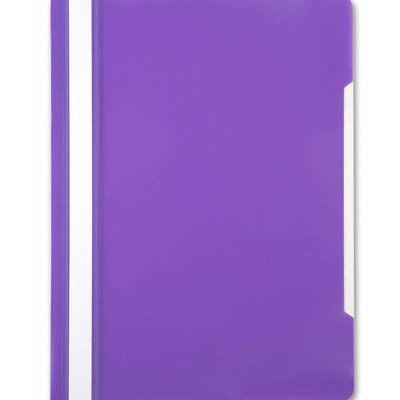 Скоросшиватель пластиковый A4 Бюрократ 160/120мкм глянцевый фиолетовый