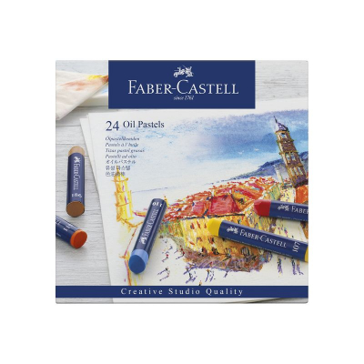 Пастель масляная Faber-Castell Studio 24цв d-11мм 70мм в картонной коробке