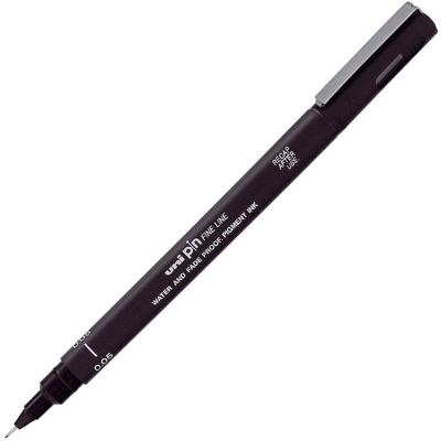 Ручка капиллярная художественная Uni Pin Fine Line d-0.05мм черная