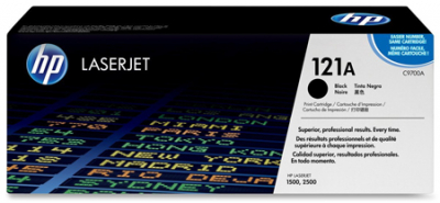 Картридж лазерный HP (121A) Color LJ 1500/2500 черный ресурс 5 000стр 