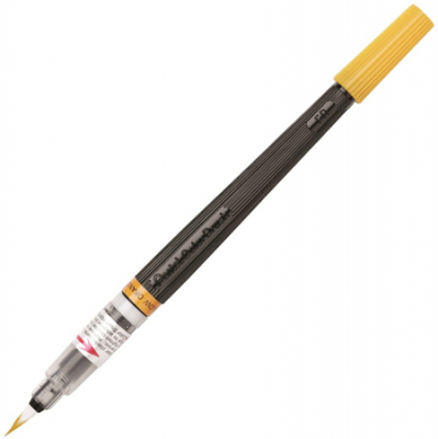 Ручка-кисть Pentel Arts Colour Brush с чернилами на водной основе желто-оранжевая