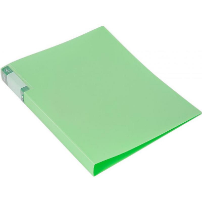 Папка с боковым прижимом 30мм Бюрократ Gems зеленый турмалин