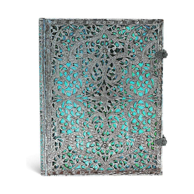 Записная книжка A4- 120л линейка Paperblanks Maya Blue Classic Ultra на металлических застежках