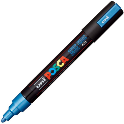Маркер декоративный Uni Posca 1.8-2.5мм  металлик синий (M33)