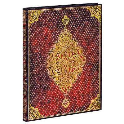 Записная книжка A4-  72л линейка Paperblanks Golden Trefoil Ultra ляссе на резиновой застежке