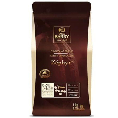 Шоколад белый Cacao Barry 'Zephyr' 34% 1кг