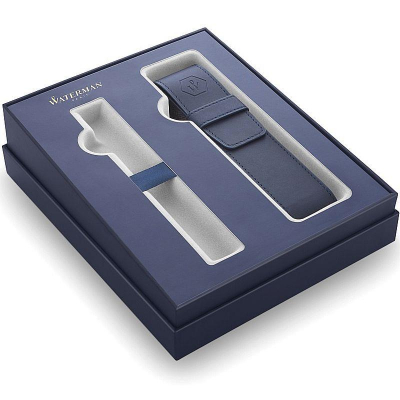 Набор Подарочная коробка с местом для ручки Waterman + Чехол для ручки Waterman 2020 искусственная к