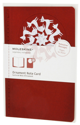 Набор для письма Moleskine® Large 'Ornament Card Foxtrot' красный