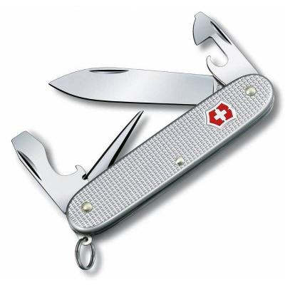 Нож  93мм Pocket Knife Alox  8 функций Pioneer алюминиевая рукоятка серебристый