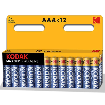 Батарейка Kodak  1.5V AAA/LR03 MAX SUPER Alkaline 12шт в блистере