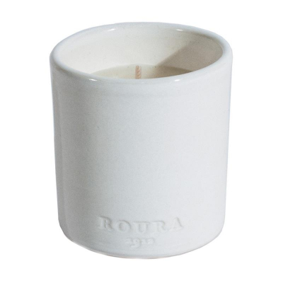 Свеча ROURA ароматизированная в керамическом стакане 'Средиземное море'