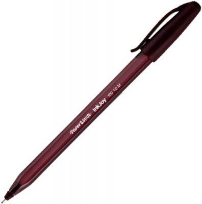 Ручка шариковая Paper Mate 1.0мм InkJoy-100 M трехгранный корпус одноразовая коричневая