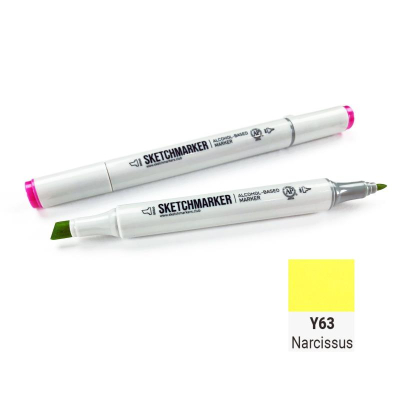 Маркер художественный спиртовой Sketchmarker нарцисс двусторонний
