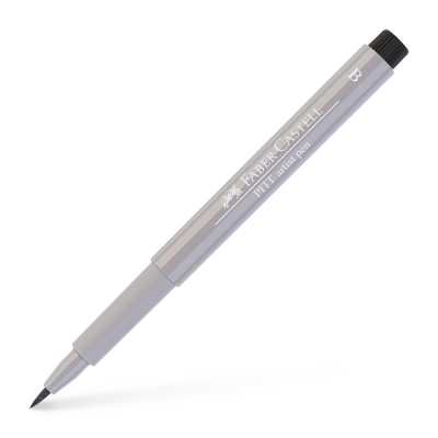 Ручка-кисточка капиллярная художественная Faber-Castell Pitt теплая серая III (272)