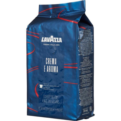 Кофе в зернах Lavazza 'Crema e Aroma Espresso' обжарка средняя 1000г в вакуумном пакете