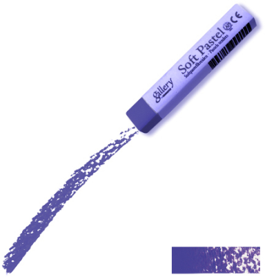 Мелок пастельный мягкий Mungyo Gallery Soft 10х66мм синий фиолетовый в бумажной манжетке