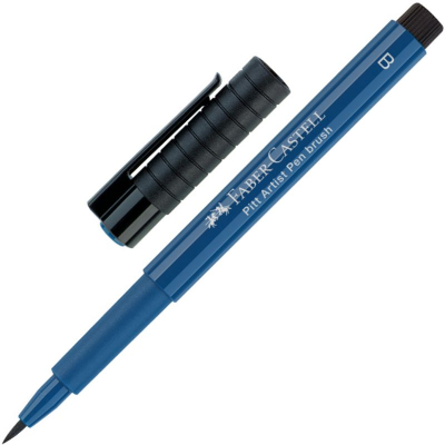 Ручка-кисточка капиллярная художественная Faber-Castell Pitt индиго (247)