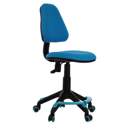 Кресло детское Бюрократ KD-4-F ткань голубое