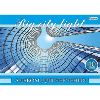 Альбом для черчения A4  40л 200г Lamark на склейке
