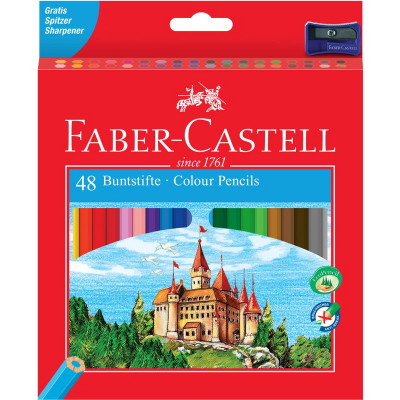 Карандаши  48цв Faber-Castell 'Замок' в картонной коробке