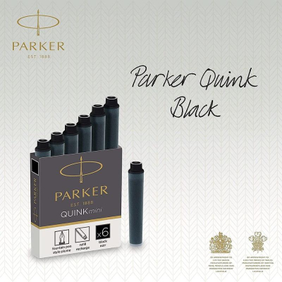 Картриджи чернильные Parker Quink Mini 6шт черные