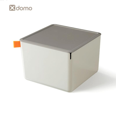 Короб для принадлежностей Deli 'Xdomo' 21x15x21см с крышкой серый