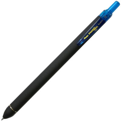 Ручка гелевая автоматическая Pentel 0.5мм EnerGel Soft Touch игольчатый стержень синяя