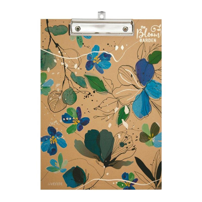Клипборд A4 deVENTE ламинированный картон 'Bloom Garden' Blue