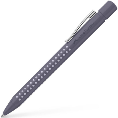 Ручка шариковая автоматическая Faber-Castell 1.0мм Grip 2010 корпус 'Бархатный серый' синяя