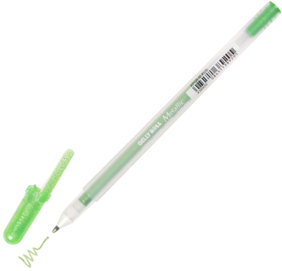 Ручка гелевая Sakura 1.0мм Gelly Roll Metallic изумрудная