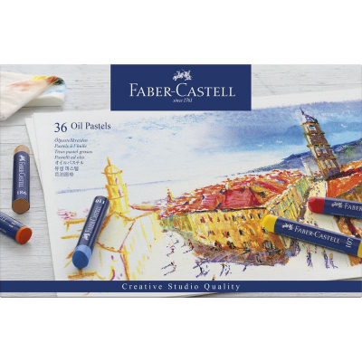 Пастель масляная Faber-Castell Studio 36цв d-11мм 70мм в картонной коробке