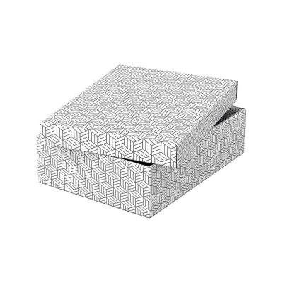 Короб архивный картонный Esselte 'Storage&Gift box' 26х10х36см сборный 3шт белый