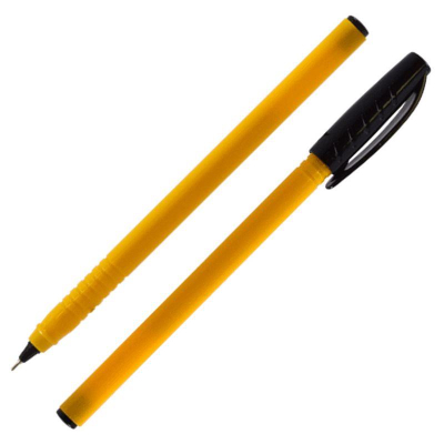 Ручка шариковая deVENTE 0.7мм 'Triolino Sun' игольчатый стержень трехгранный корпус черная