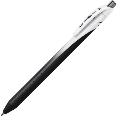 Ручка гелевая автоматическая Pentel 0.7мм EnerGel одноразовая черная