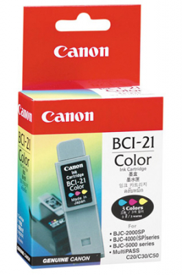 Картридж струйный Canon BJ-S100 BJC-2000/2000/4000-5500 FAX-B180/210/215/230 MultiPass-C20-C80 цветной ресурс 100стр