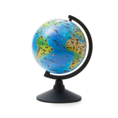 Глобус Земли настольный Globen  21см зоогеографический Классик