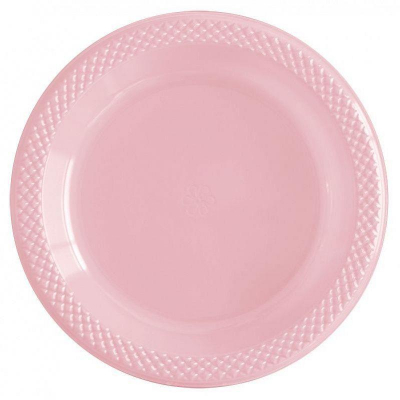 Тарелка одноразовая d-150мм  10шт Sempertex Deluxe розовая