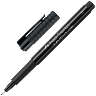 Ручка капиллярная Faber-Castell Pitt® Artist pen художественная d-0.5мм (F) черная